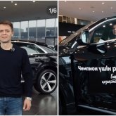 «Көз жасына ерік берді»: Белгілі кәсіпкер Михайл Шайдоровтың әкесіне уәде еткен көлікті табыстады (ВИДЕО)