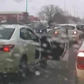 Ақтөбеде жүргізушілер жол ортасында төбелесті (ВИДЕО)