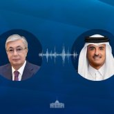 Президент Қатар Мемлекетінің Әмірімен сөйлесті
