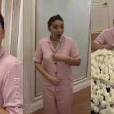 «501 ақ роза»: Мөлдір Мұқан күтпеген сыйлыққа таңқалды (ВИДЕО)