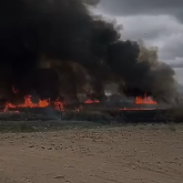 Қонаев қаласында алапат өрт болып жатыр (ВИДЕО)