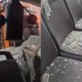 Сәуірде қар жауып, жол мұзға айналды: Теміртауда автобустар соқтығысты