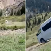 Көлсайда туристік автобус таудан құлап кетті