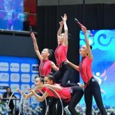 Азия чемпионаты: Қазақстан құрамасы көркем гимнастикадан күміс медаль жеңіп алды