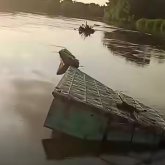 Павлодар облысында 34 млн теңгеге жөнделген көпір суға батып кетті (ВИДЕО)