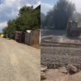 Семейде ауланы абаттандыру жұмыстары «иесіз» гараждардың кесірінен тоқтап тұр