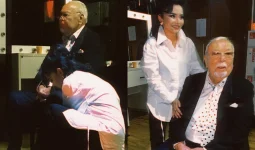 «Махаббатым»: Жас келіншектің Асанәлі Әшімовтің аяғын уқалап отырған сәті тарады (ФОТО)