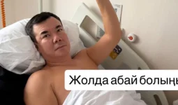 «Жолда абай болыңыздар!»: Нұрлан Қоянбаев ауруханаға түсіп қалды (ФОТО)