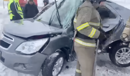 Қарағандыда жантүршігерлік жол апаты болды (ВИДЕО)