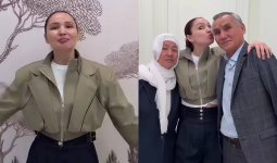 «Ұзақ күткен күнге жеттім»: Жұлдыз Әбдікәрімова ата-анасына тосын сый жасады (ВИДЕО)