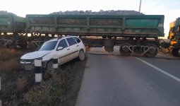 Қостанай облысында көлік пойызбен соқтығысты