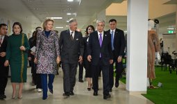 Президент Бельгиялықтар Королімен және Патшайымымен бірге Ұлттық балаларды оңалту орталығына барды