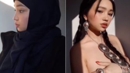 «Төсімді көрсетпедім»: 18 жастағы бойжеткен жалаңаш күйінде қазақ әшекейін тағуының себебін айтты