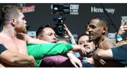 «Канело» мен Джейкобс салмақ өлшеу рәсімінде төбелесіп қалды