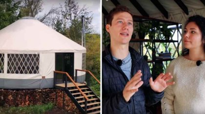 Америкалық жұп қазақ киіз үйін «нағыз қазына» деп бағалайды (ВИДЕО)