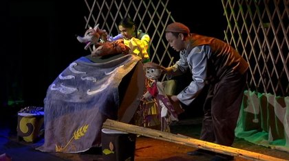 «Рухани жаңғыру»: Бүлдіршіндерге арналған «Айко мен Страшко» спектаклі қазақ тілінде сөйледі