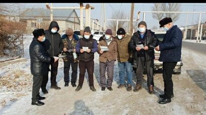 «Есіктен – есікке» акциясы аясында Панфилов аудандық «Nur Otan» үміткерлері кездесулер өткізді