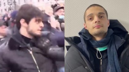 Ресейде митингіде полицейлермен төбелескен шешен жігіті әрекетін түсіндірді (ВИДЕО)