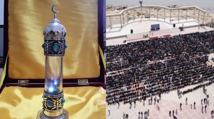 ​​Ақтауда өткен «Тасаттық» рәсіміне Мұхаммед пайғамбардың шашы әкелінді