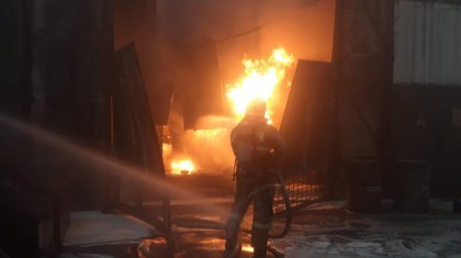 Алматыда металл өңдеу цехы өртенді