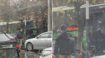 Алматыда екі автобус соқтығысып, 1 адам көз жұмды