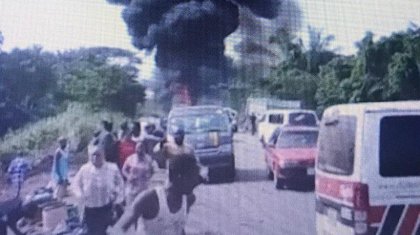 Жанармай таситын көлік жарылып, 12 адам қаза болды (ВИДЕО)