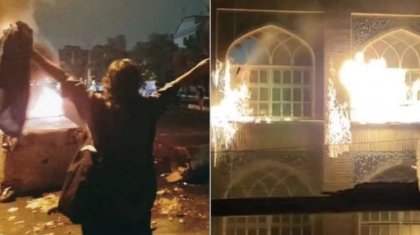 Ирандағы көтерілісшілер Ислам Республикасының негізін қалаған аятолланың үйін өртеді