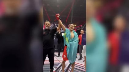 Асылхан Төлепов ММА спортынан дебюттік жекпе-жегін өткізді