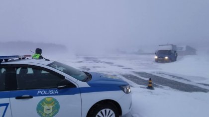 СҚО-да 80 жүк көлігі қарлы боранда қалып қойды