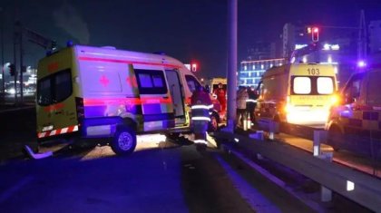 Алматыда BMW мен жедел жәрдем көлігі соқтығысып қалды
