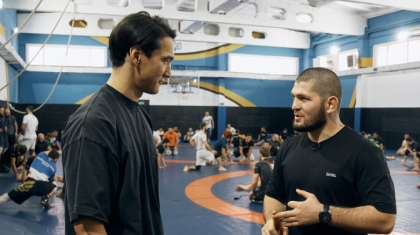 Нұрлан Сабуров пен Хабиб Нурмагомедов жаттығу өткізді