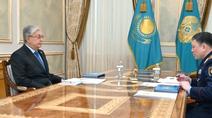 Мемлекет басшысы Ішкі істер министрі Ержан Сәденовті қабылдады