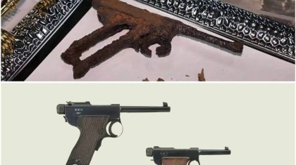 Жаңаарқа тұрғыны ауласынан 100 жыл көмулі жатқан жапондық тапанша тауып алды (ВИДЕО)