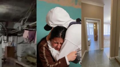 «Анам намаз оқып, Алладан көмек сұрайды»: Бетперделі жігіт жертөледе тұратын отбасыны қуантты