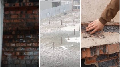 Астанада жақында салынып біткен үйдің күйі адам шошырлық (ВИДЕО)