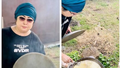 «Астан-кестеңі шығып жатыр»: Қазан-ошақтың басында жүрген Мақпал Жүнісоваға көпшілік сүйсінді (ВИДЕО)