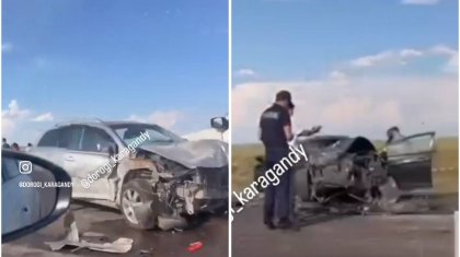 Екі адам қаза тауып, 10 адам зардап шекті: Қарағанды облысында жантүршігерлік жол апаты болды (ВИДЕО)