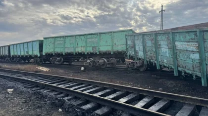Қарағанды облысында жүк вагондары рельстен шығып кетті