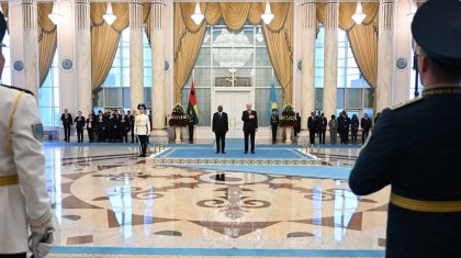 Ақордада Гвинея-Бисау Президентін салтанатты түрде қарсы алу рәсімі өтті