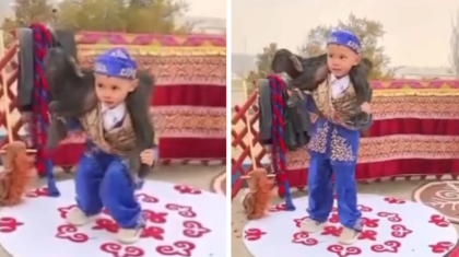 «Болашақ палуан»: Қозыны 30 рет көтерген маңғыстаулық бүлдіршін елді сүйсінтті (ВИДЕО)