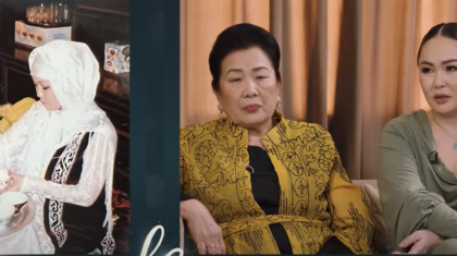 «Орамалды бірден тағып алдым»: Дана Есеева келін болып, сәлем салған кезін есіне алды (ВИДЕО)