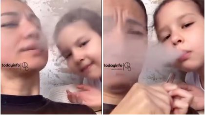 «Анасына тартқан»: Желіде 5-6 жасар қызына қорқор шеккізген әйел жұртты шошытты (ВИДЕО)