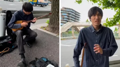 «Түркияда үйренген»: көше ортасында «Адай» күйін орындаған жапондық көпшілікті тамсантты (ВИДЕО)