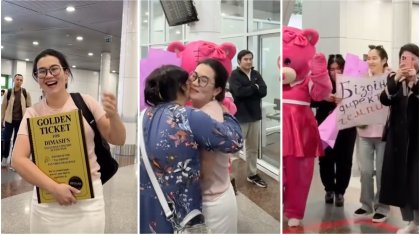 «Тосын сый болды»: Димаштың челленджінде жеңіске жеткен директорды ұжымы ерекше қарсы алды (ВИДЕО)