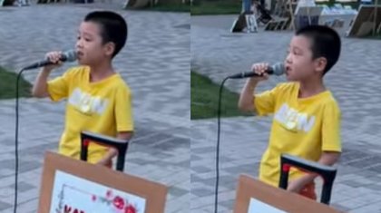 «Димаш байқаса екен»: Арбатта ән айтқан кішкентай бүлдіршін көпті тәнті етті (ВИДЕО)