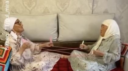 «Әпкелі-сіңлілердей»: Желіде 88 жастағы қос құдағи көпшілікті тәнті етті (ВИДЕО)