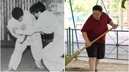 «Масқара!»: Самбодан әлем чемпионатының жүлдегері көше сыпырып, нәпақасын тауып жүр (ВИДЕО)