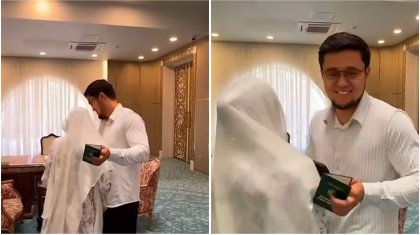 «Тоқал алып жатыр ма?»: Желіде атышулы блогердің мешітте әйелімен неке қиғызған видеосы тарады (ВИДЕО)