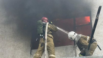 Қызылордада құрылыс дүкені түгі қалмай өртеніп кетті