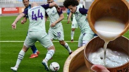 «Голдың сыры – қымызда»: Ресейлік футболшылар қымыз ішуді дәстүрге айналдырған (ВИДЕО)